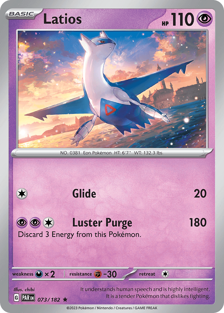 Latios Pokémon card