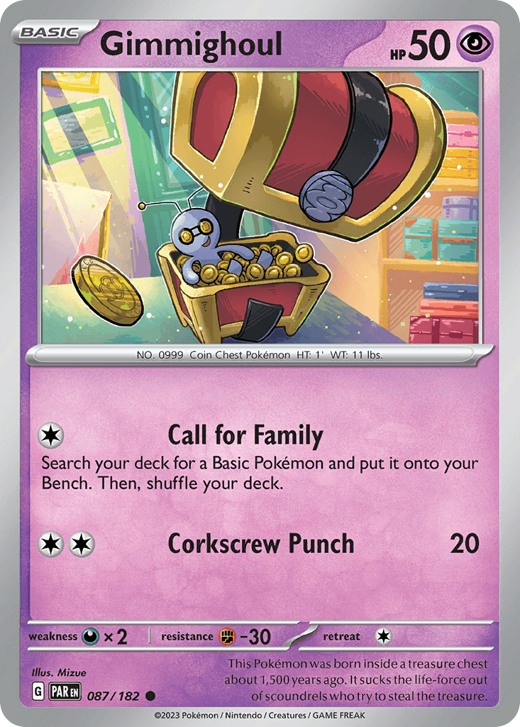 Gimmighoul Pokémon card