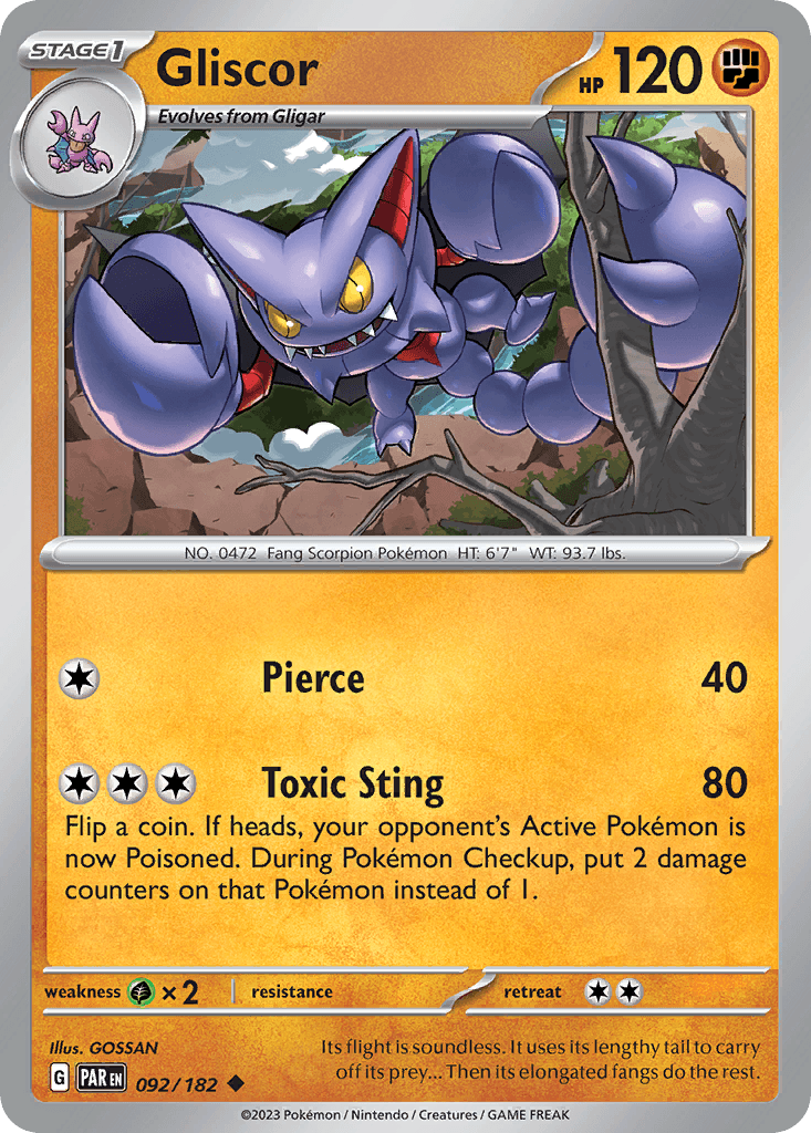 Gliscor Pokémon card