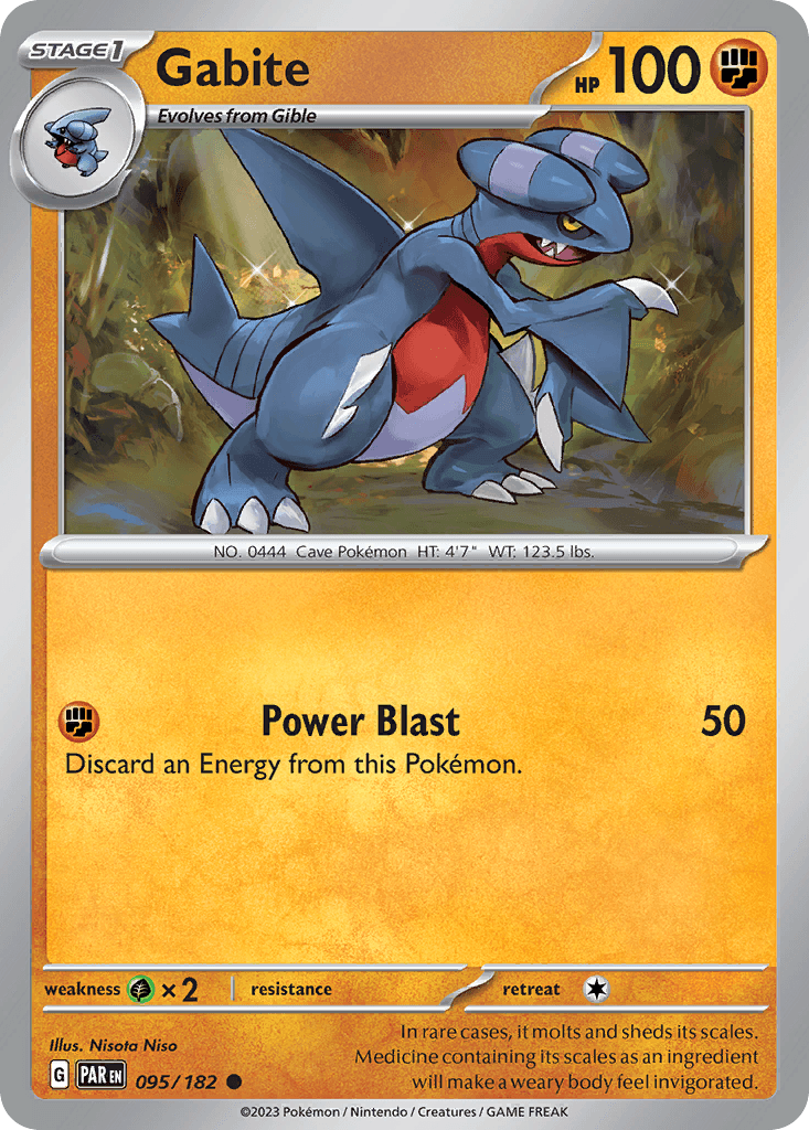 Gabite Pokémon card