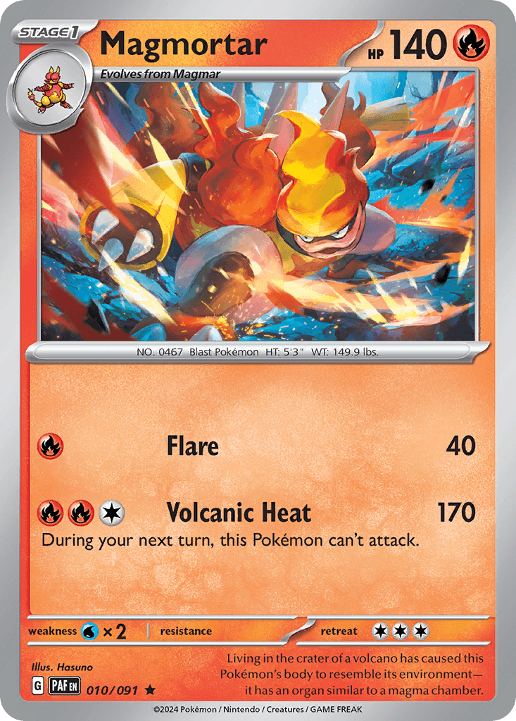 Magmortar Pokémon card