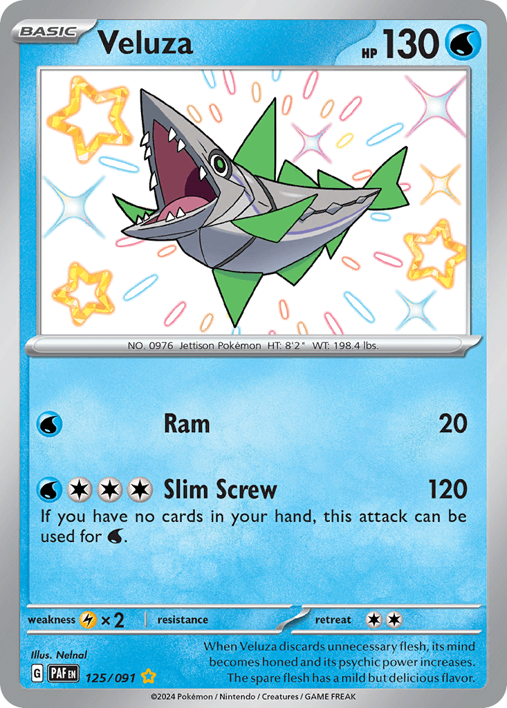 Veluza Pokémon card