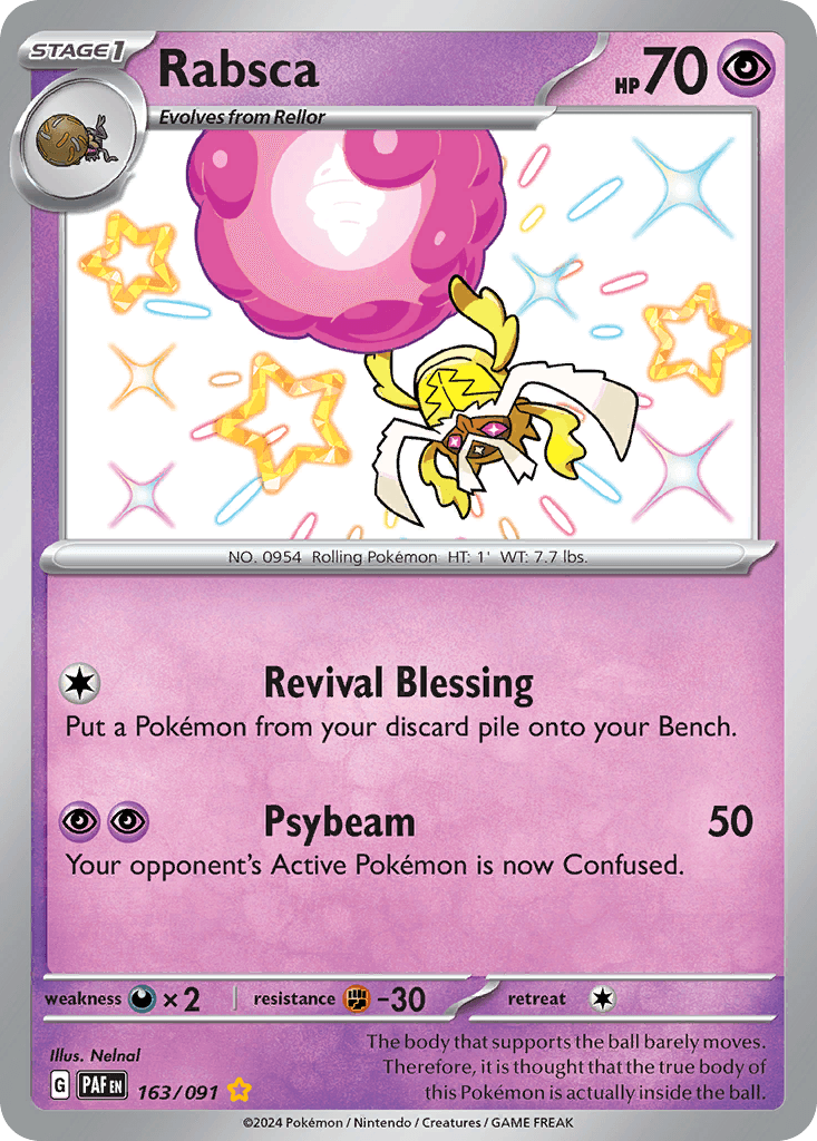 Rabsca Pokémon card