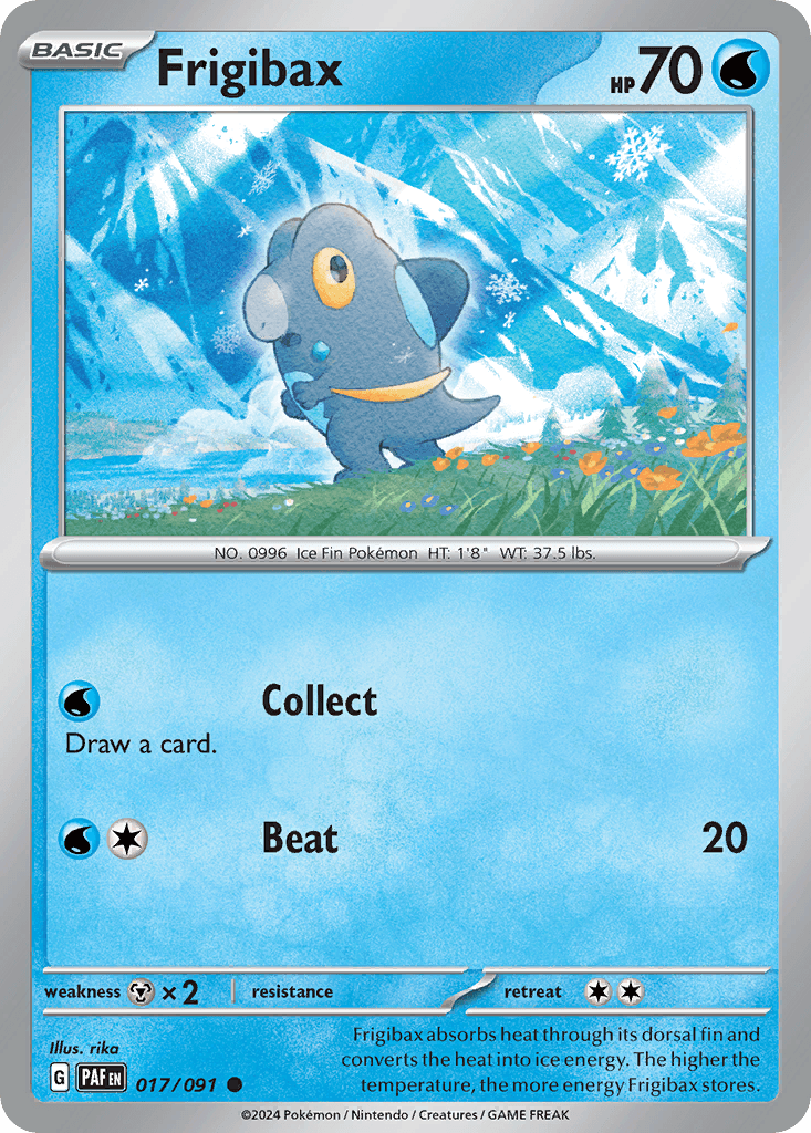 Frigibax Pokémon card