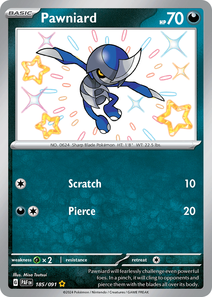 Pawniard Pokémon card