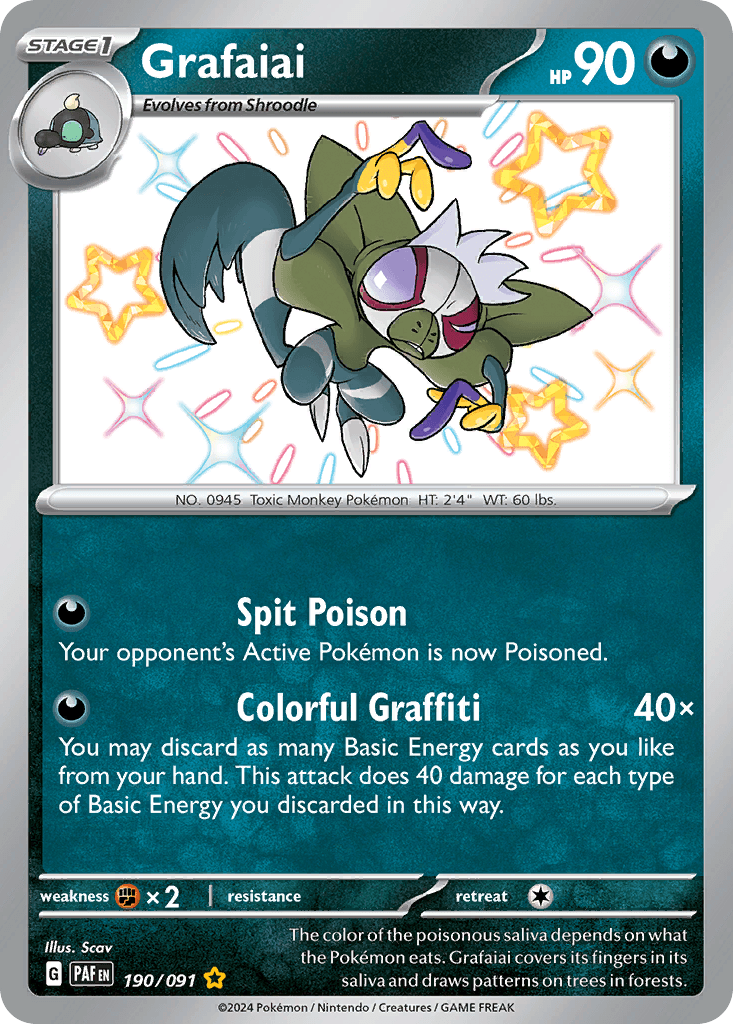 Grafaiai Pokémon card