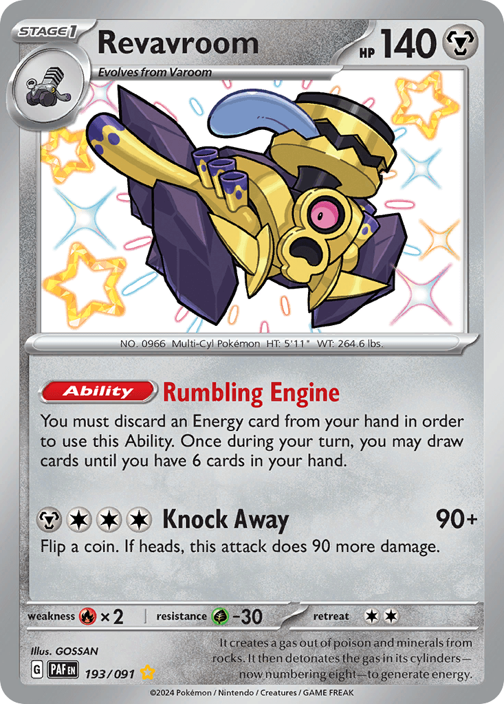 Revavroom Pokémon card