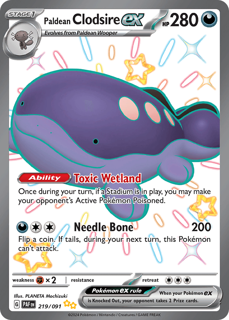 Paldean Clodsire ex — Shiny Ultra Rare