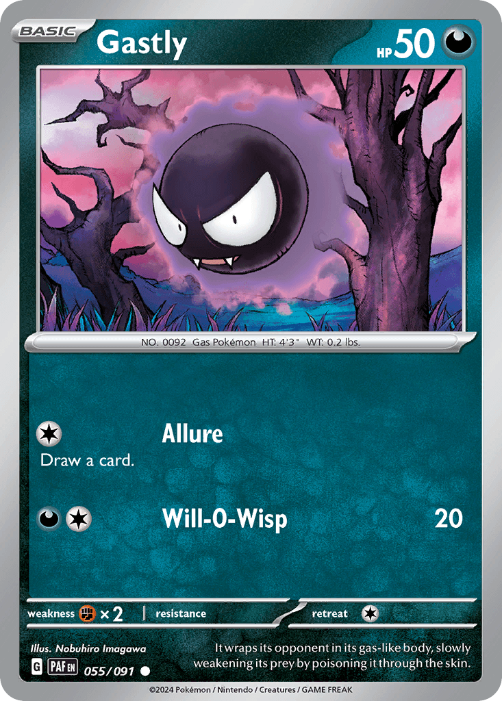 Gastly Pokémon card