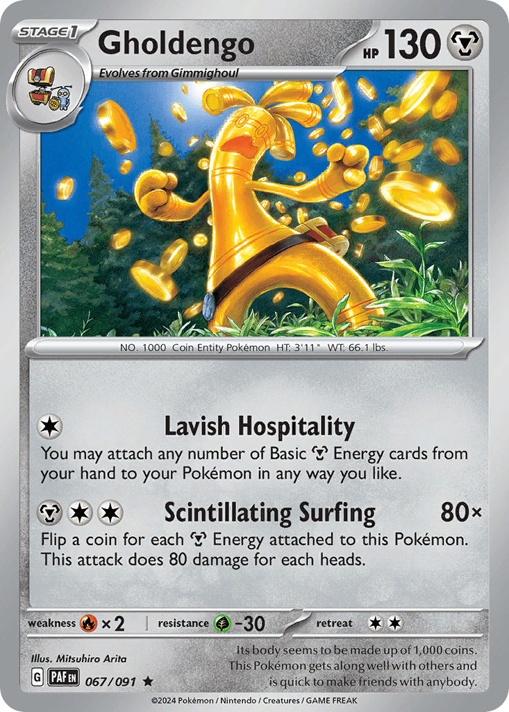 Gholdengo illustrated by Mitsuhiro Arita