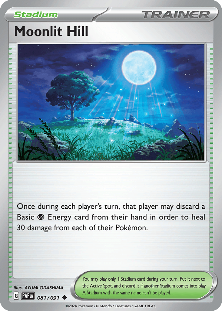 Moonlit Hill Pokémon card