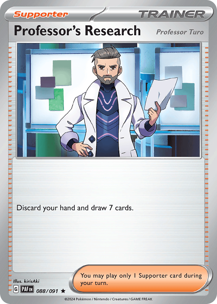 Professor's Research Pokémon card
