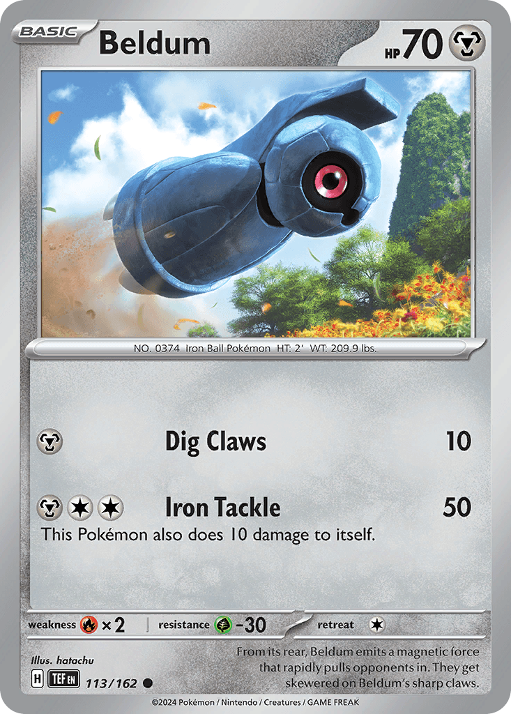Beldum Pokémon card