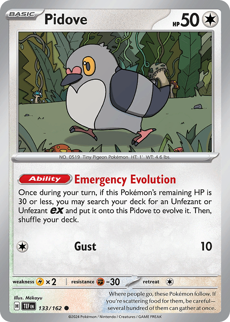 Pidove Pokémon card