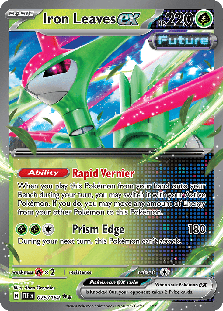 Iron Leaves ex Pokémon card