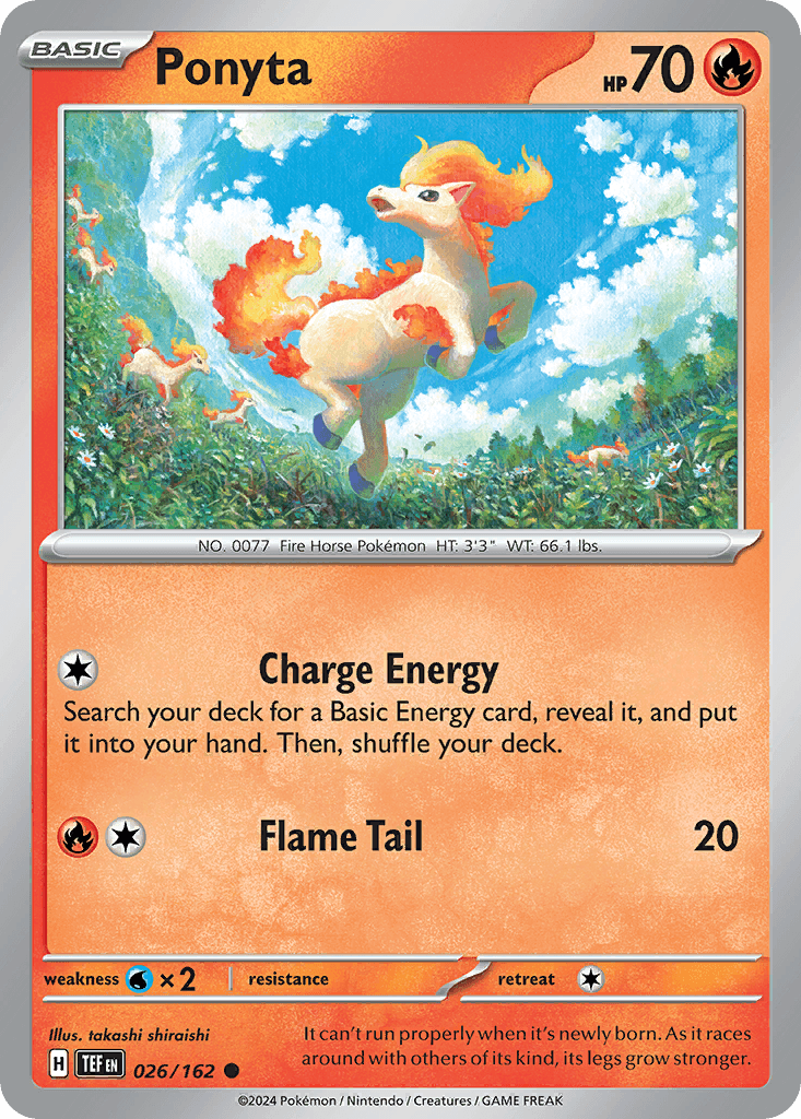 Ponyta Pokémon card