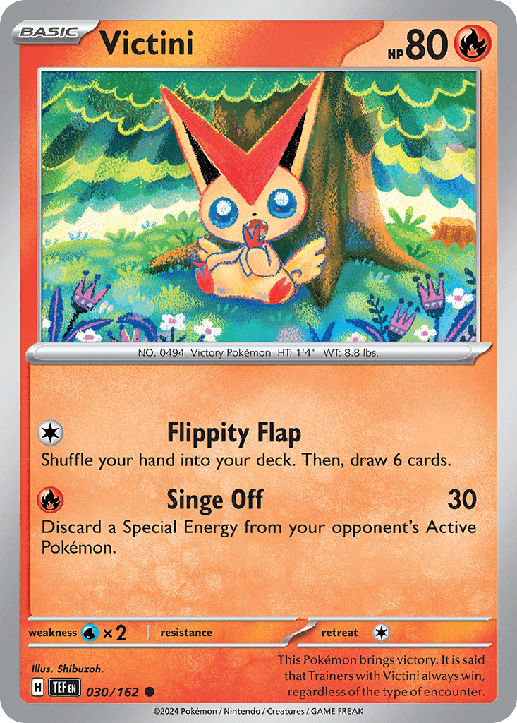 Victini Pokémon card