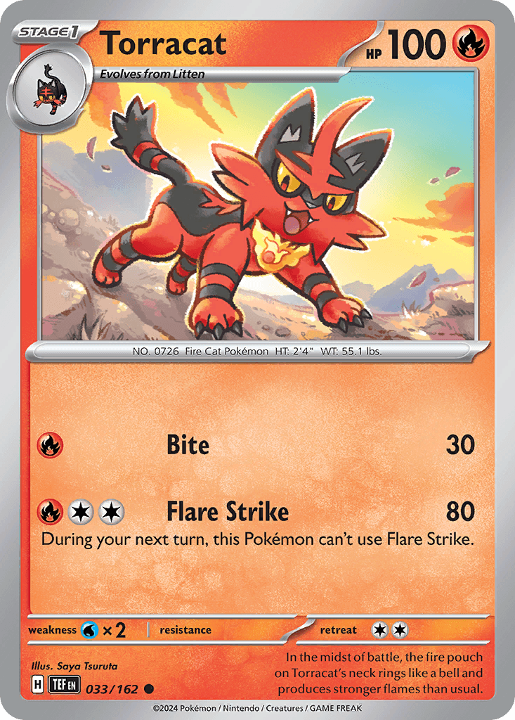 Torracat Pokémon card