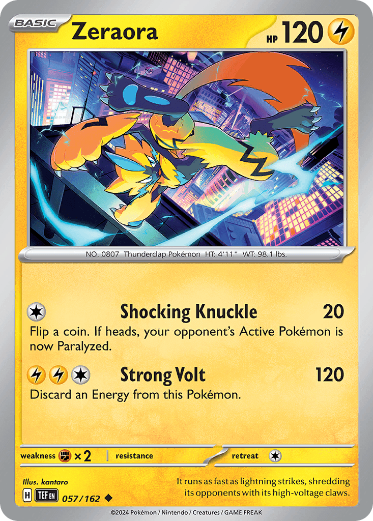 Zeraora Pokémon card