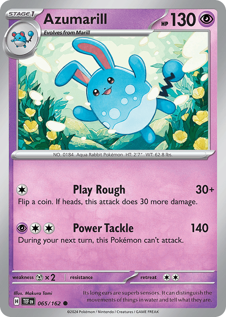 Azumarill Pokémon card