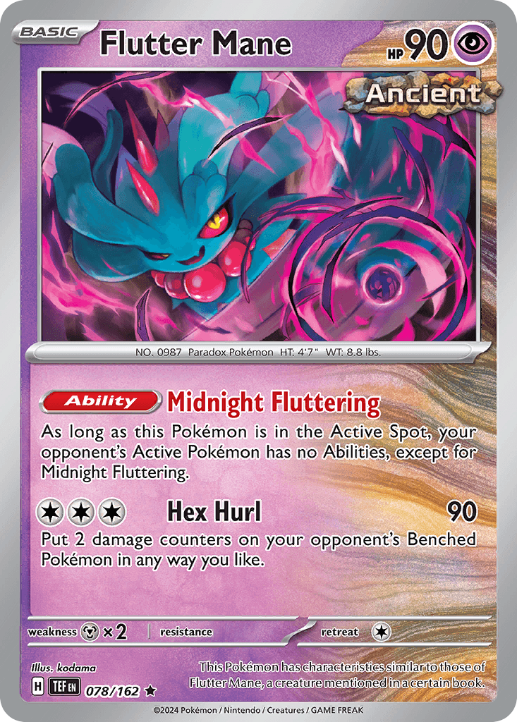 Flutter Mane Pokémon card