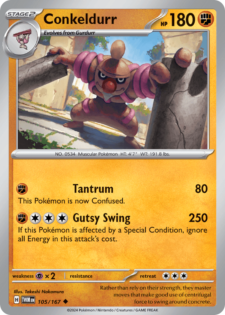 Conkeldurr Pokémon card