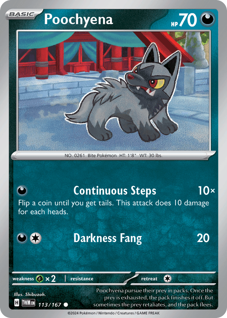 Poochyena Pokémon card