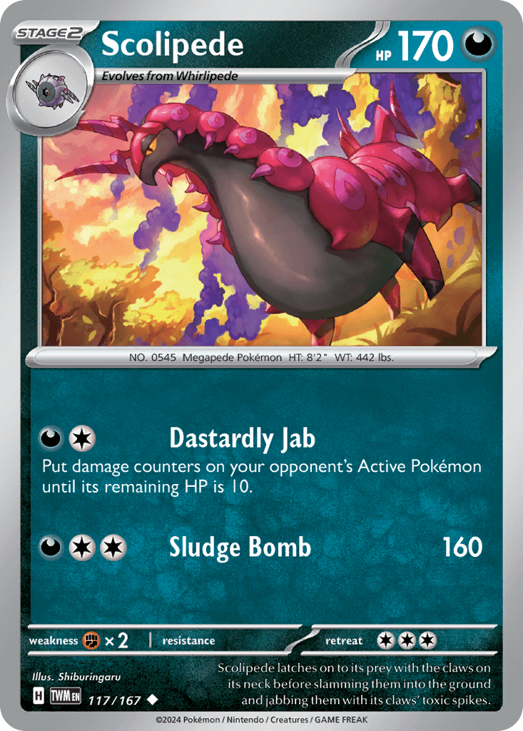 Scolipede Pokémon card
