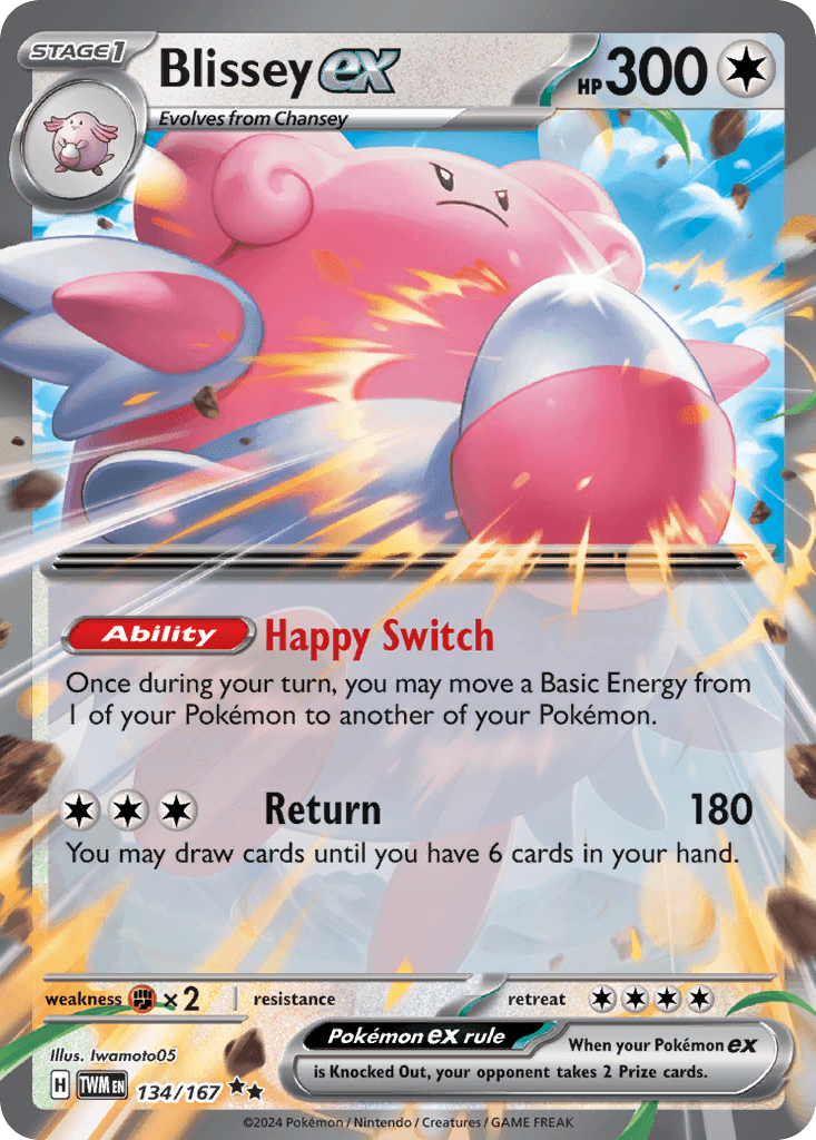Blissey ex Pokémon card