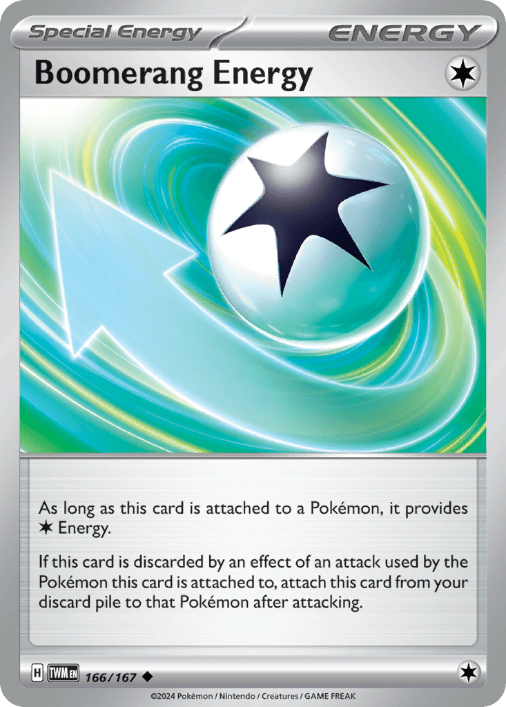 Boomerang Energy Pokémon card