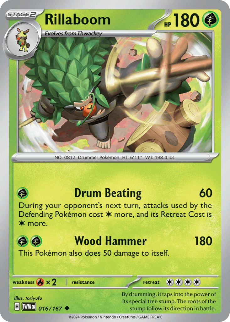 Rillaboom Pokémon card
