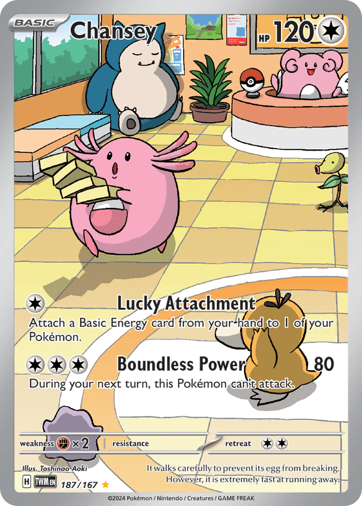 Chansey Pokémon card