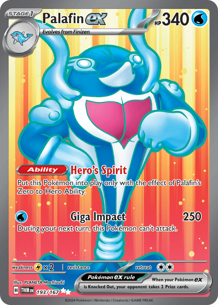 Palafin ex Pokémon card