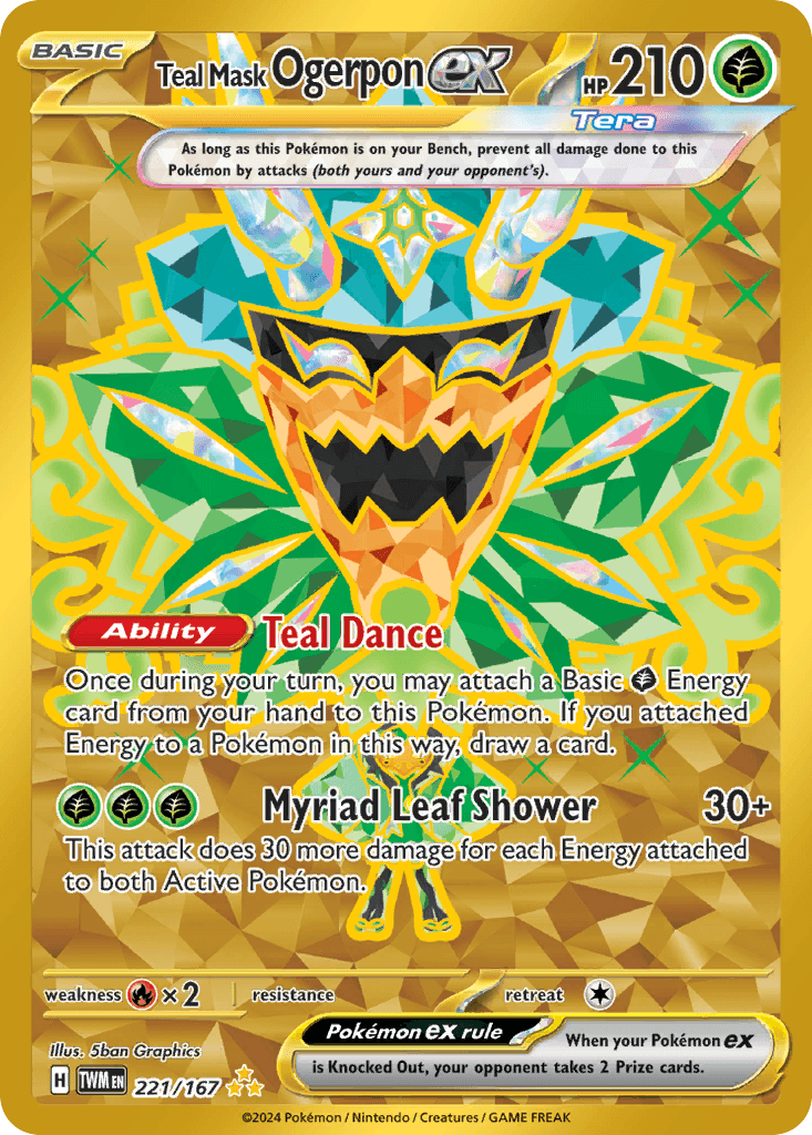 Teal Mask Ogerpon ex — Hyper Rare