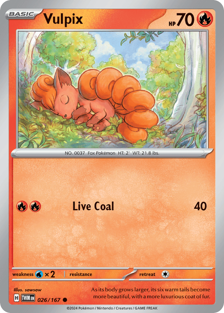 Vulpix illustrated by sowsow