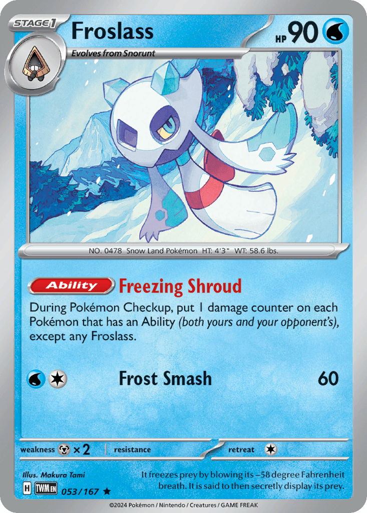 Froslass Pokémon card