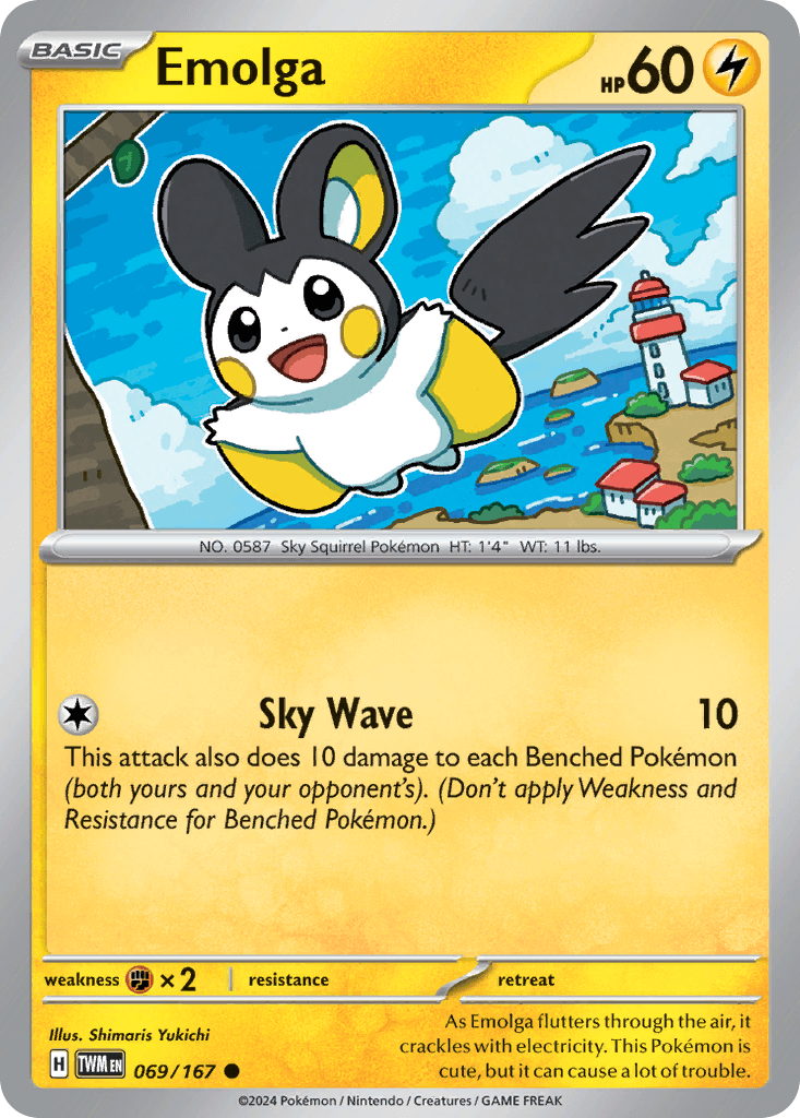 Emolga Pokémon card