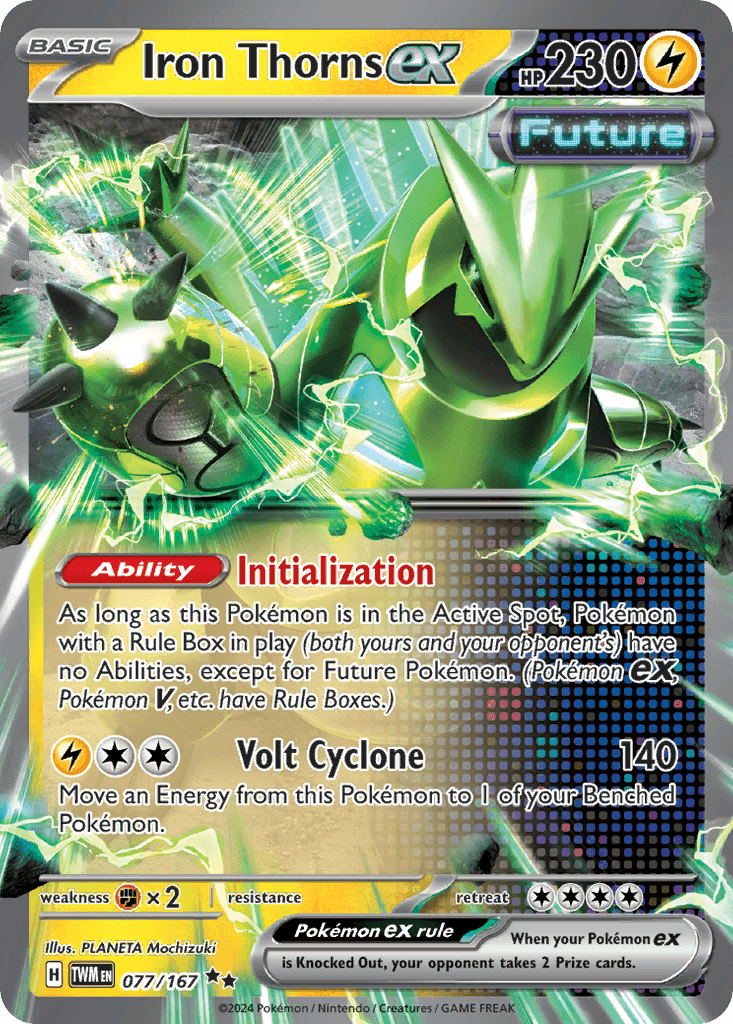 Iron Thorns ex Pokémon card