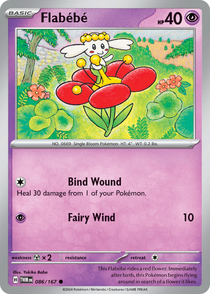 Flabébé Pokémon card