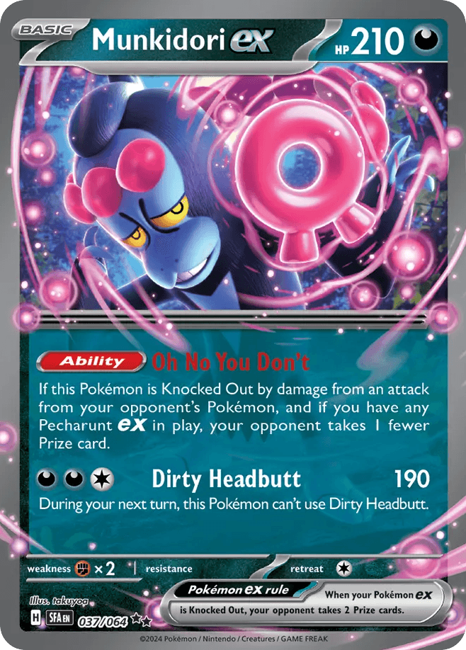 Munkidori ex Pokémon card
