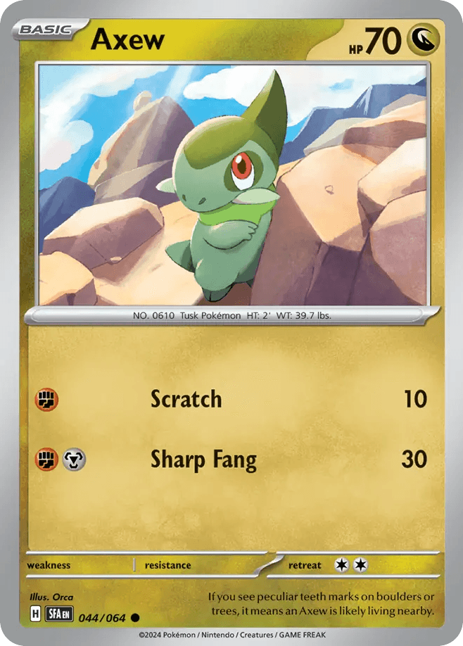 Axew Pokémon card