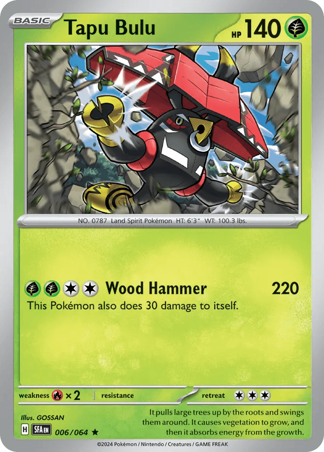 Tapu Bulu Pokémon card