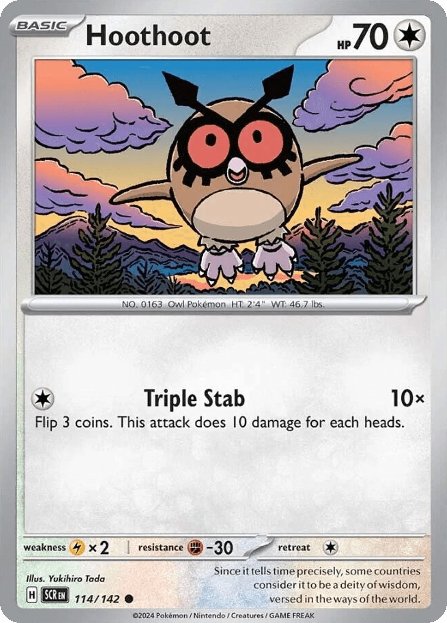 Hoothoot Pokémon card