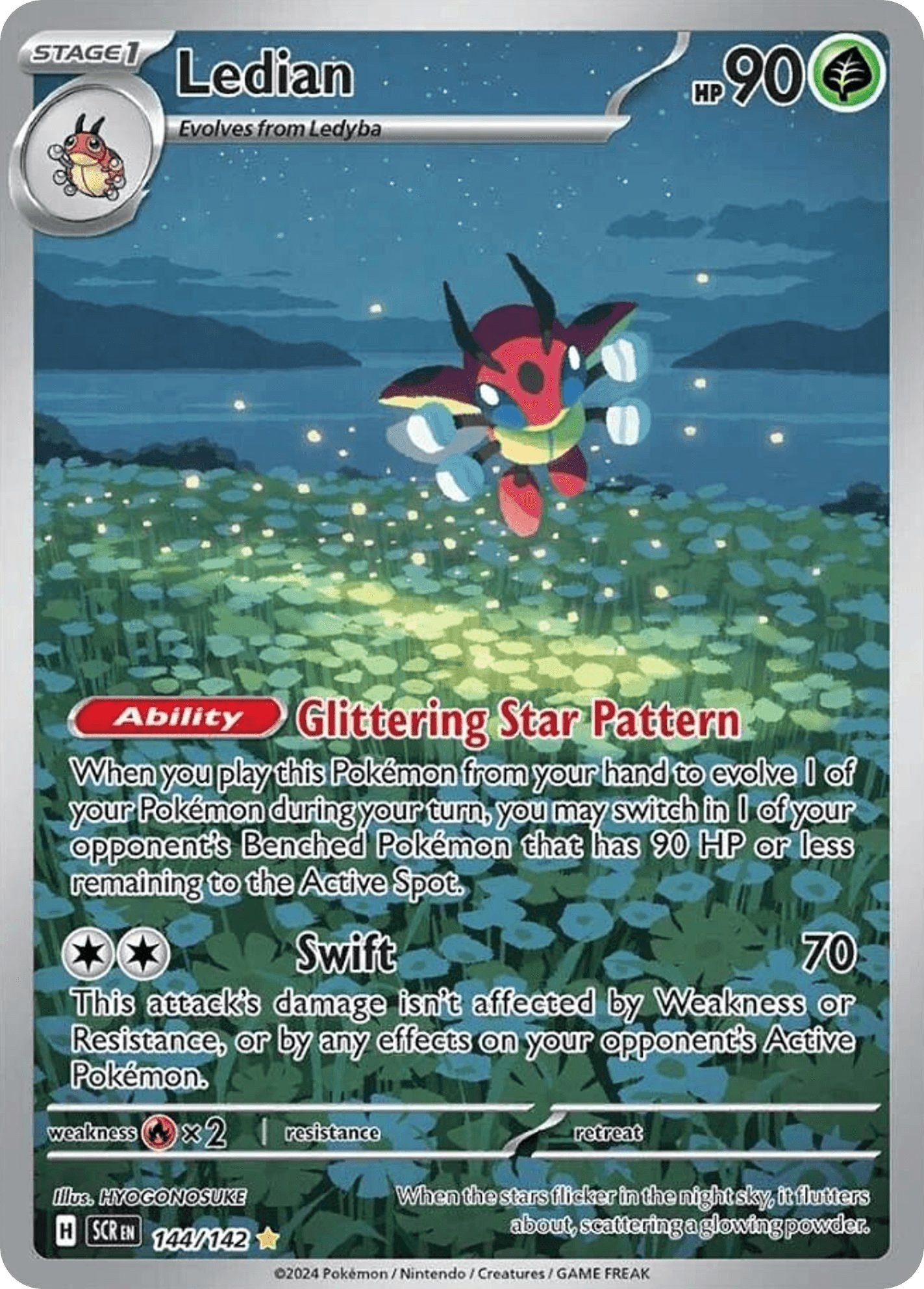 Ledian Pokémon card