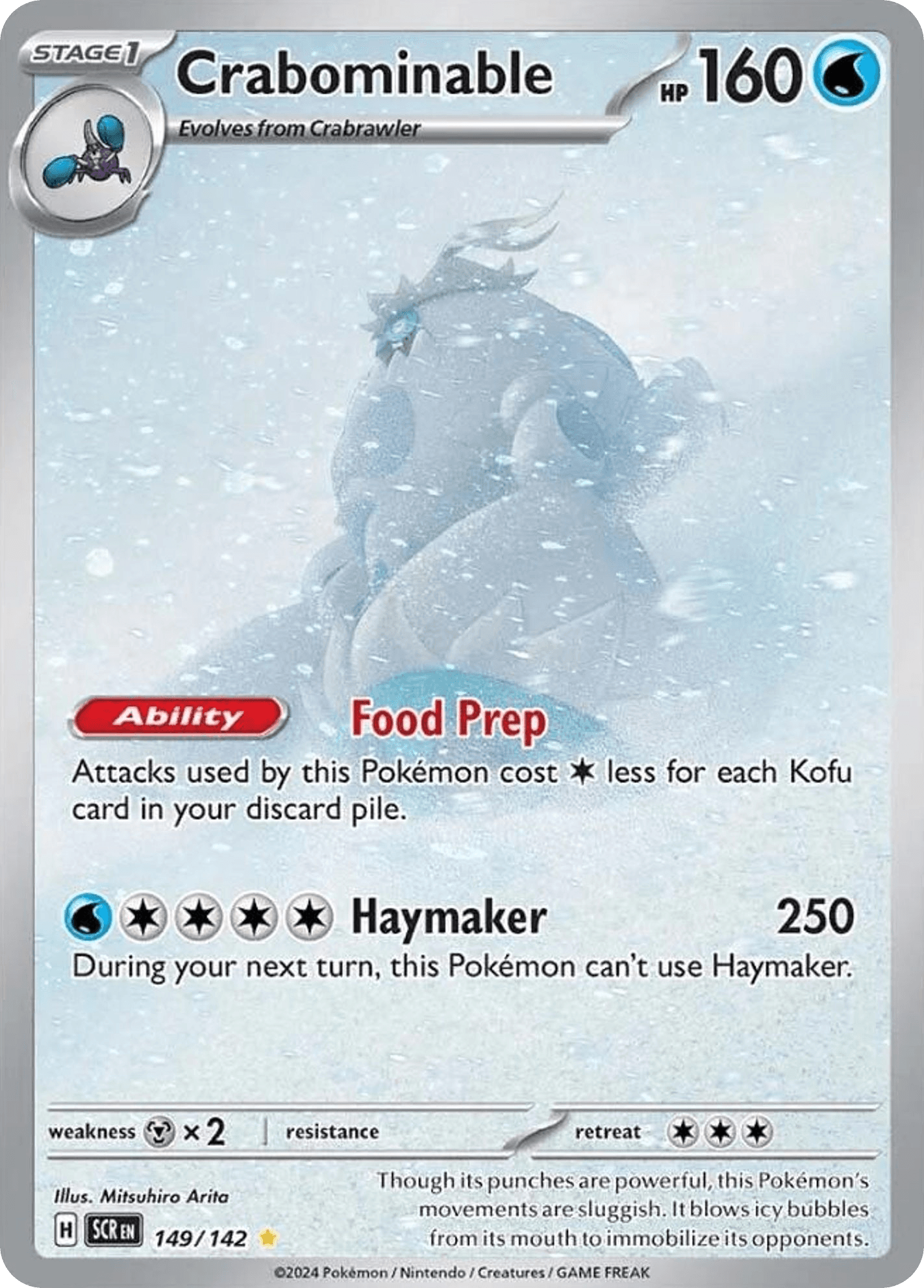 Crabominable Pokémon card