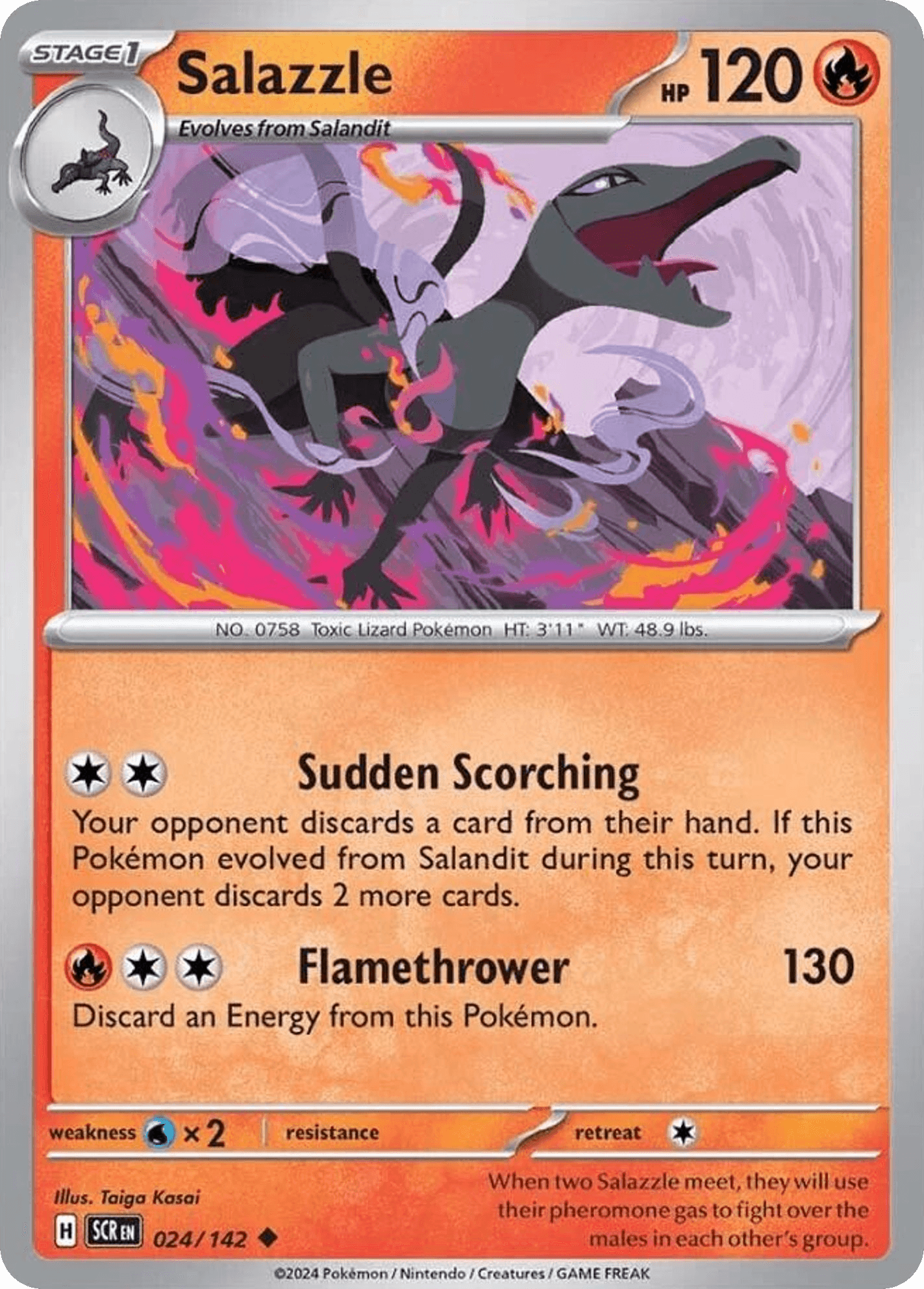Salazzle Pokémon card