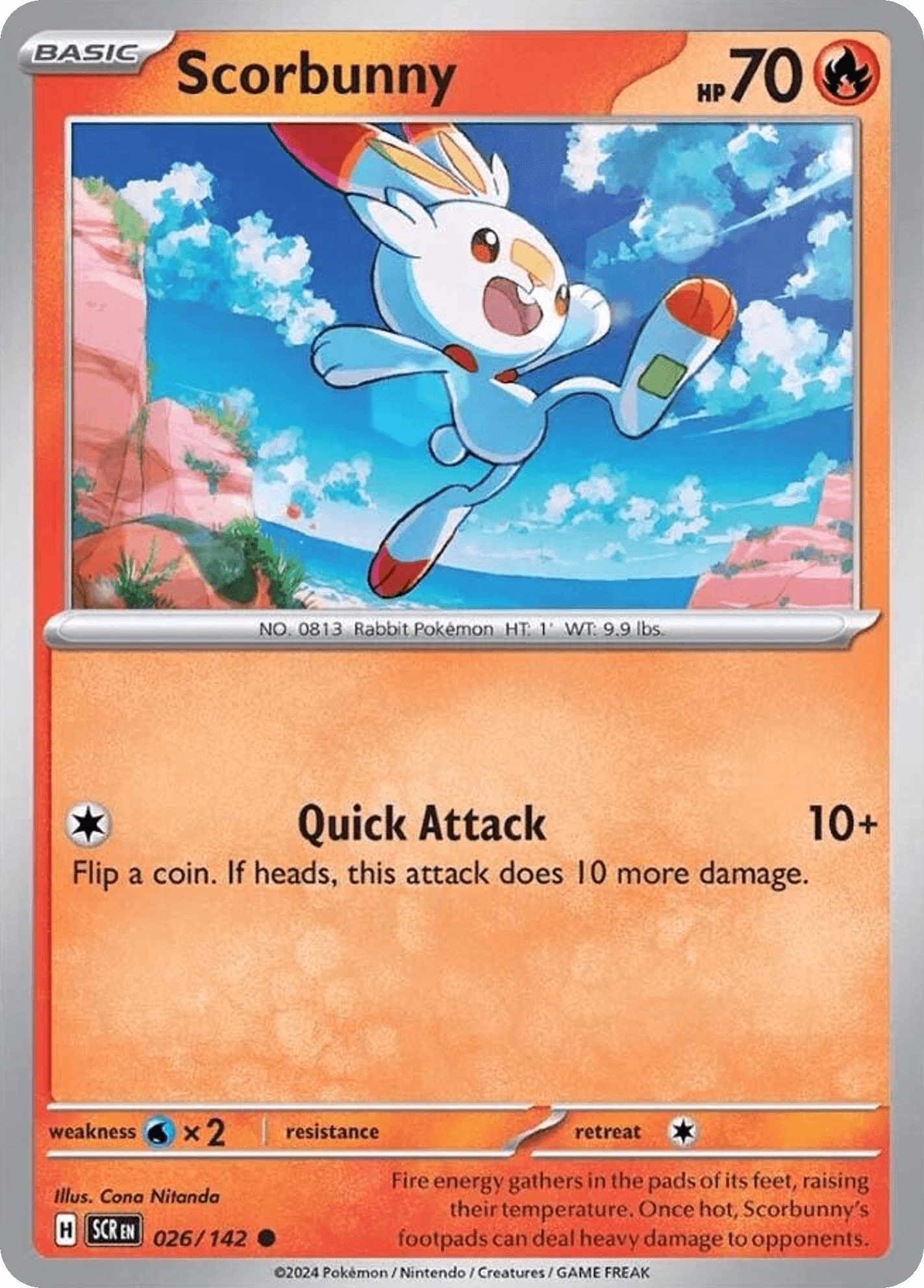 Scorbunny Pokémon card