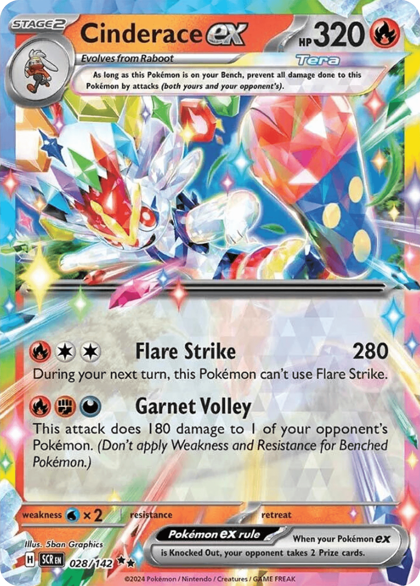 Cinderace ex from Stellar Crown