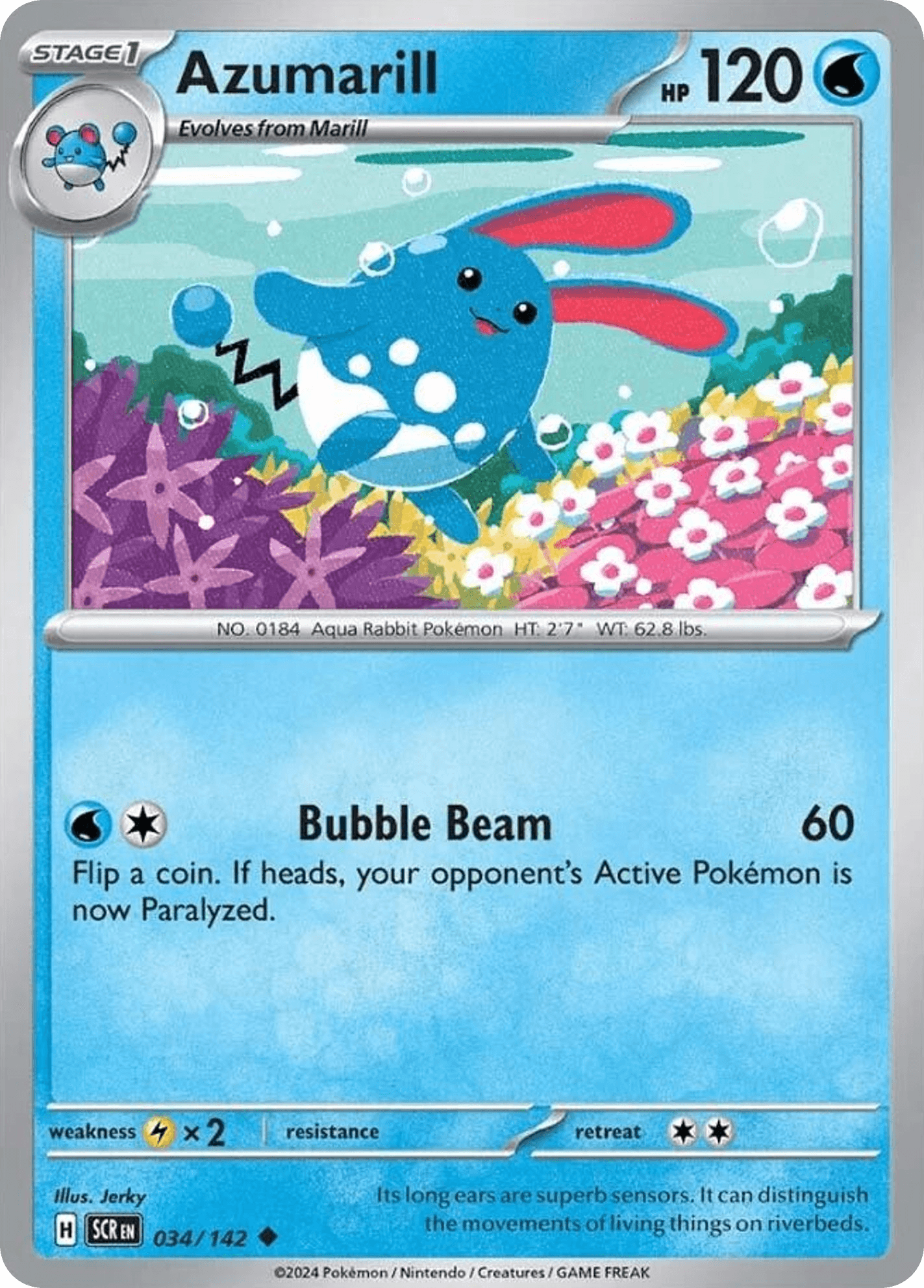 Azumarill Pokémon card