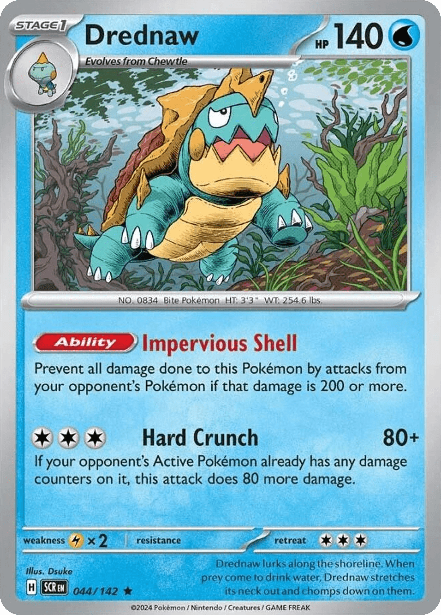 Drednaw Pokémon card